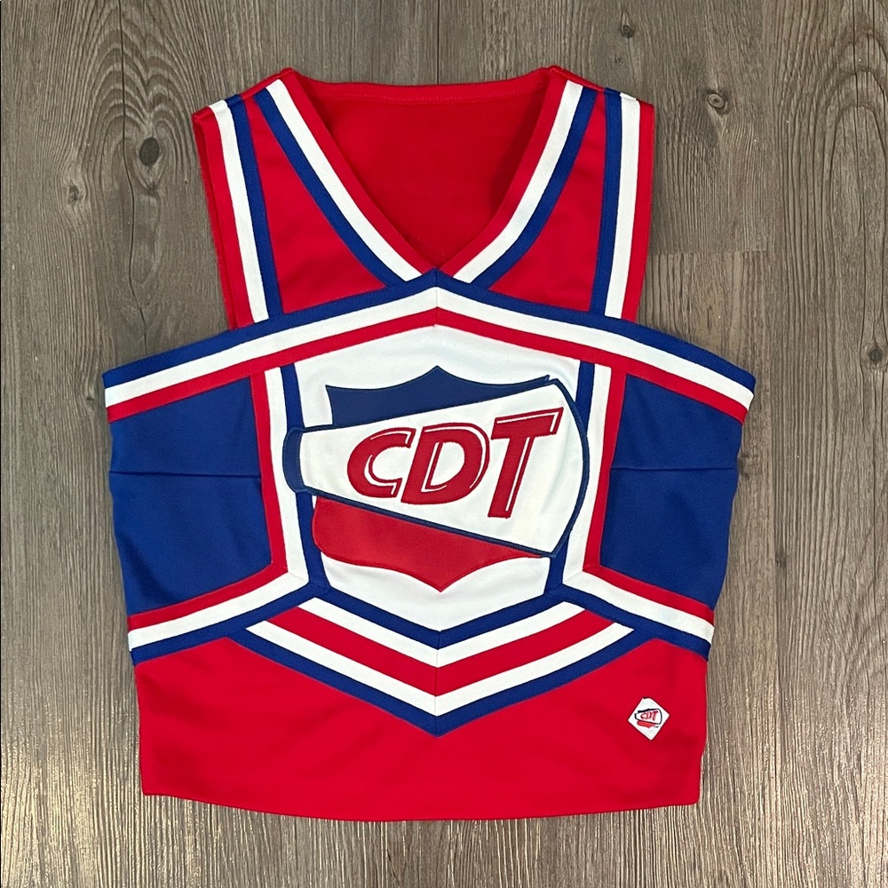 Kids Cheerleading Costume - Red and Blue Top